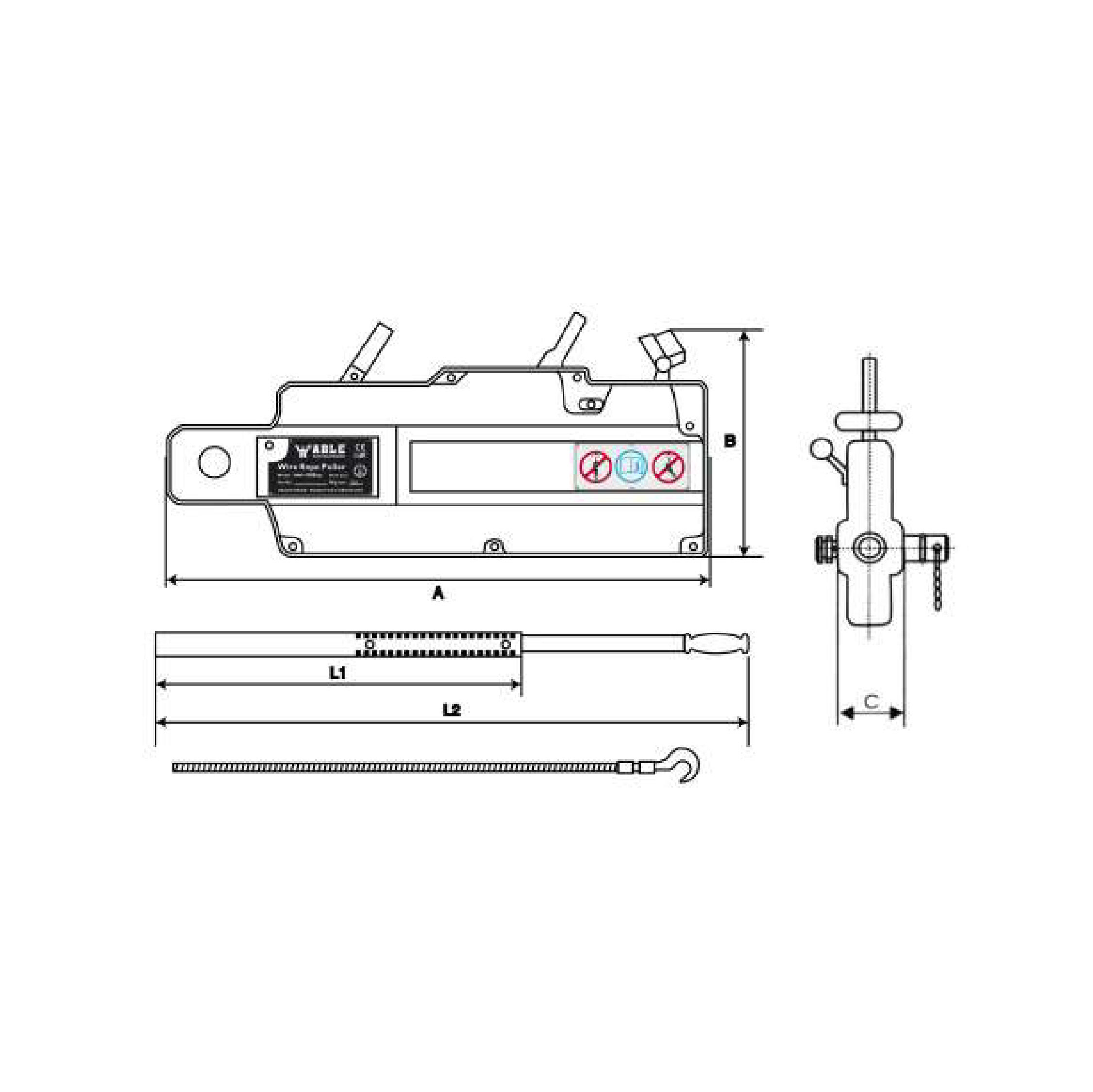 TECLE A CABLE DE IZAJE Y ARRASTRE RWP ABLE 02