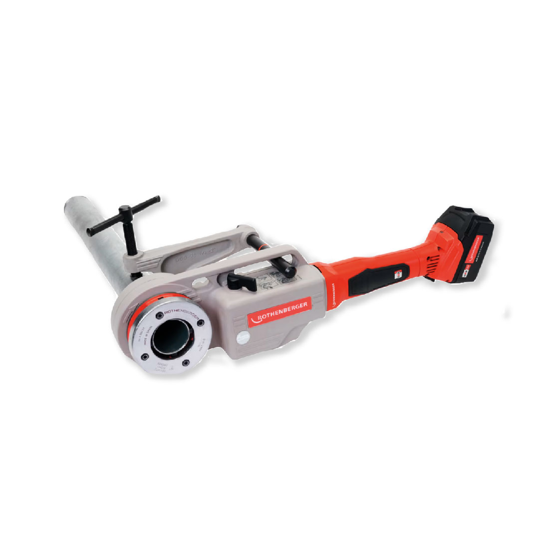 ROSCADORA MANUAL INAL. 1/4"-2" MOD.SUPERTRONIC 2000 E - INCLUYE 2 BATER&Iacute;AS 18V + CARGADOR 220V - 1000003387 ROTHENBERGER 01