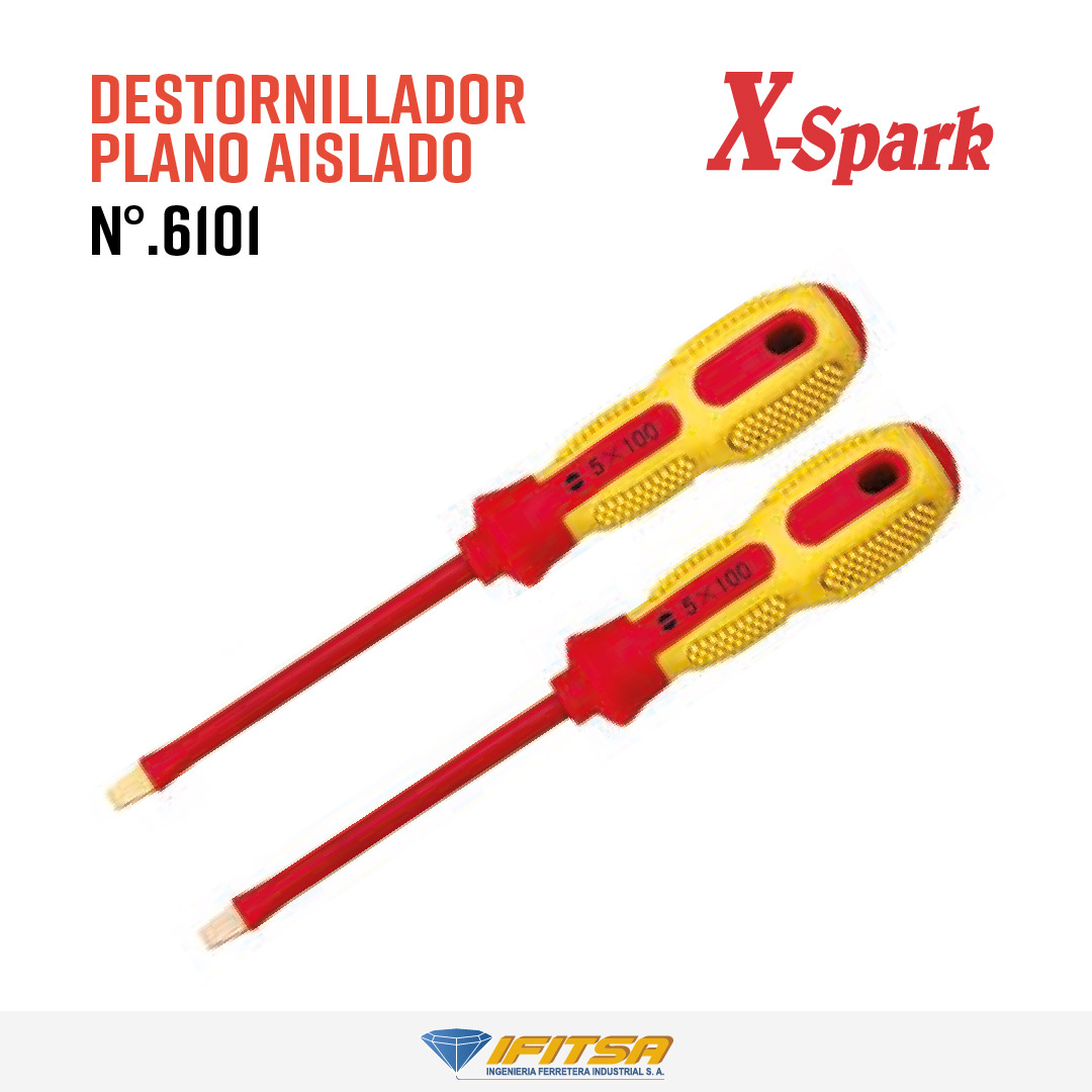 DESTORNILLADOR PLANO AISLADO 6101 X-Spark 01